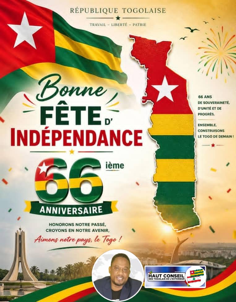 Discours du délégué HCTE-Liban à l’occasion du 66ème anniversaire de l’indépendance du Togo